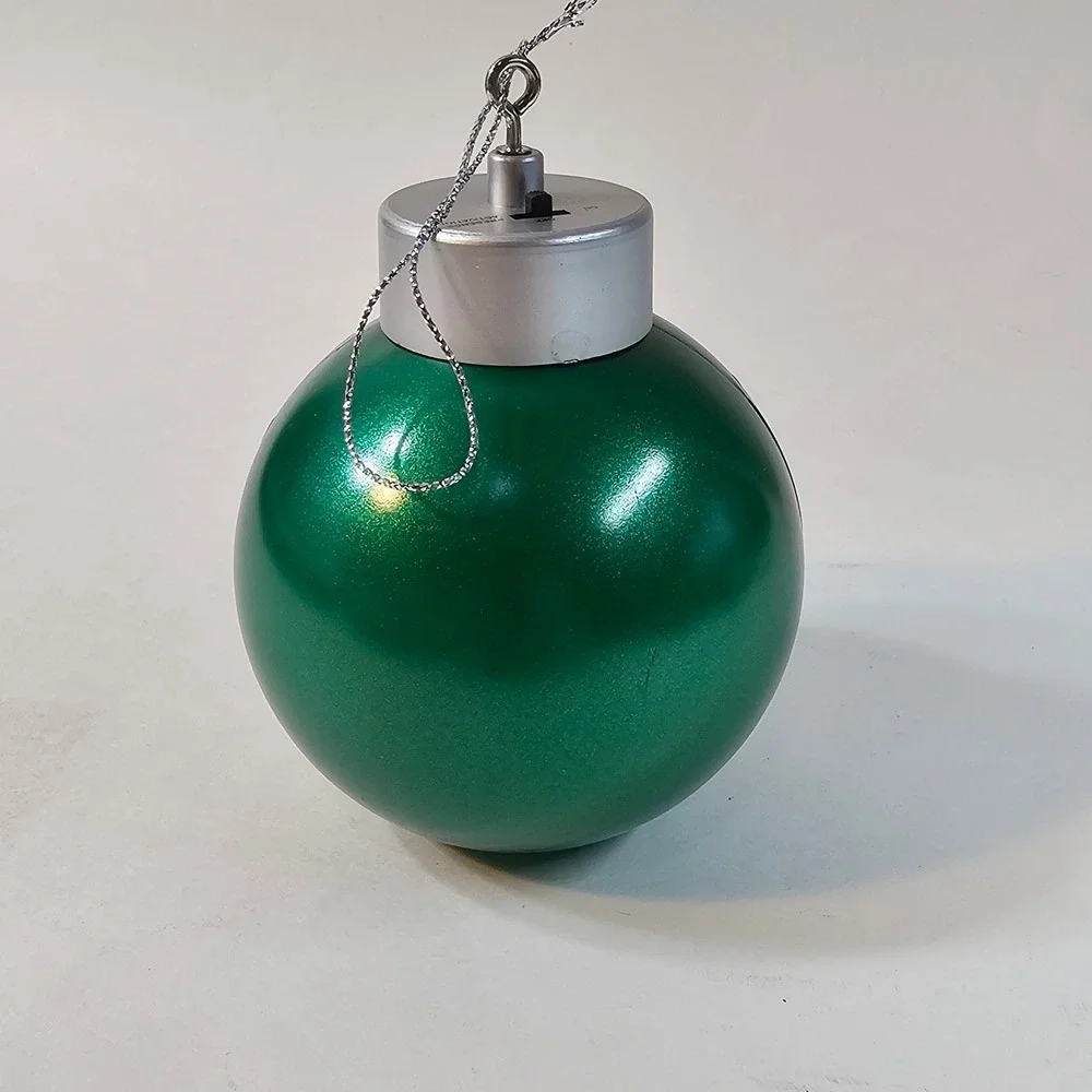 Mr. Christmas Noel‎ Glowing Greeting Ornament Green Sensor Christmas in Box